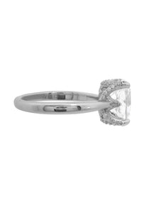 SYDNEY SOIRÉE ELAINE CUSHION CUT RING SILVER