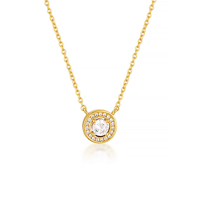 MILESTONE HALO PENDANT IN GOLD