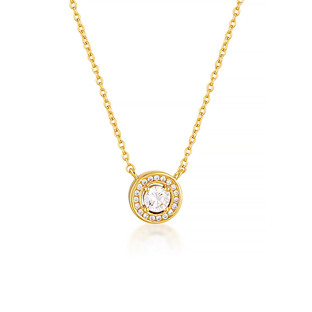 MILESTONE HALO PENDANT IN GOLD