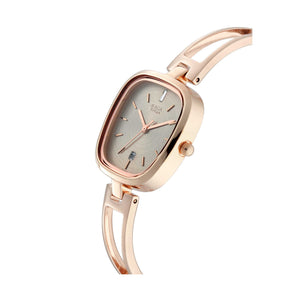 Titan Raga Viva Grey Dial Analogue Rose Gold Metal Strap watch for Women