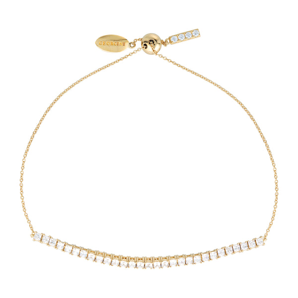 ICONIC BRIDAL VERA 2MM BRACELET GOLD ADJUSTABLE