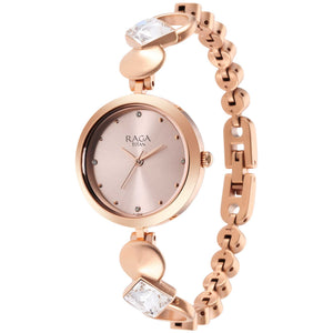 Titan Love All Pink Dial Analogue Metal Strap Watch for Women