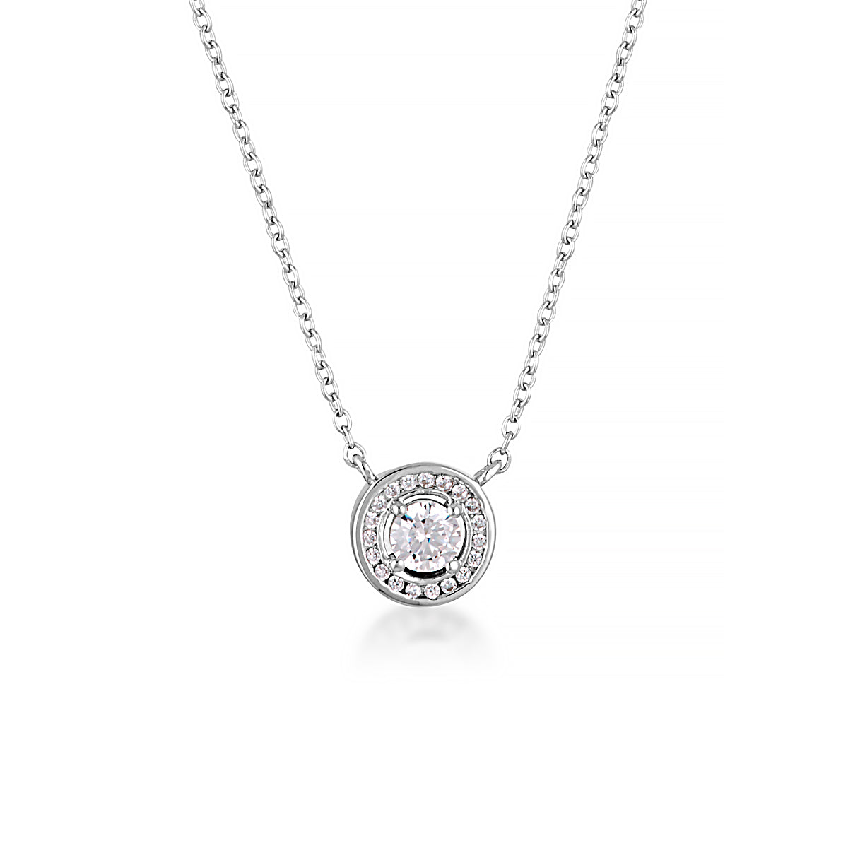 MILESTONE HALO PENDANT IN SILVER