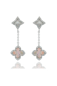 SYDNEY SOIRÉE FAIRWATER MOTHER OF PEARL DROP EARRINGS SILVER