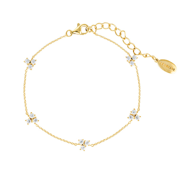 GEORGINI THE LAYERED EDIT TROIS BRACELET GOLD