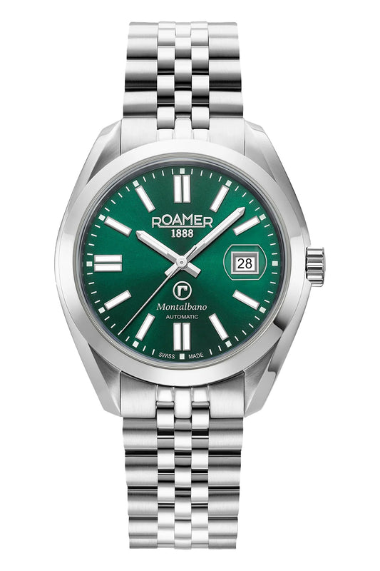 Roamer Montalbano Gents 41mm Green Dial Stainless Steel Strap Watch