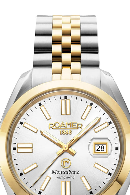 Roamer Montalbano Gents 41mm Two Tone Stainless Steel Strap Watch