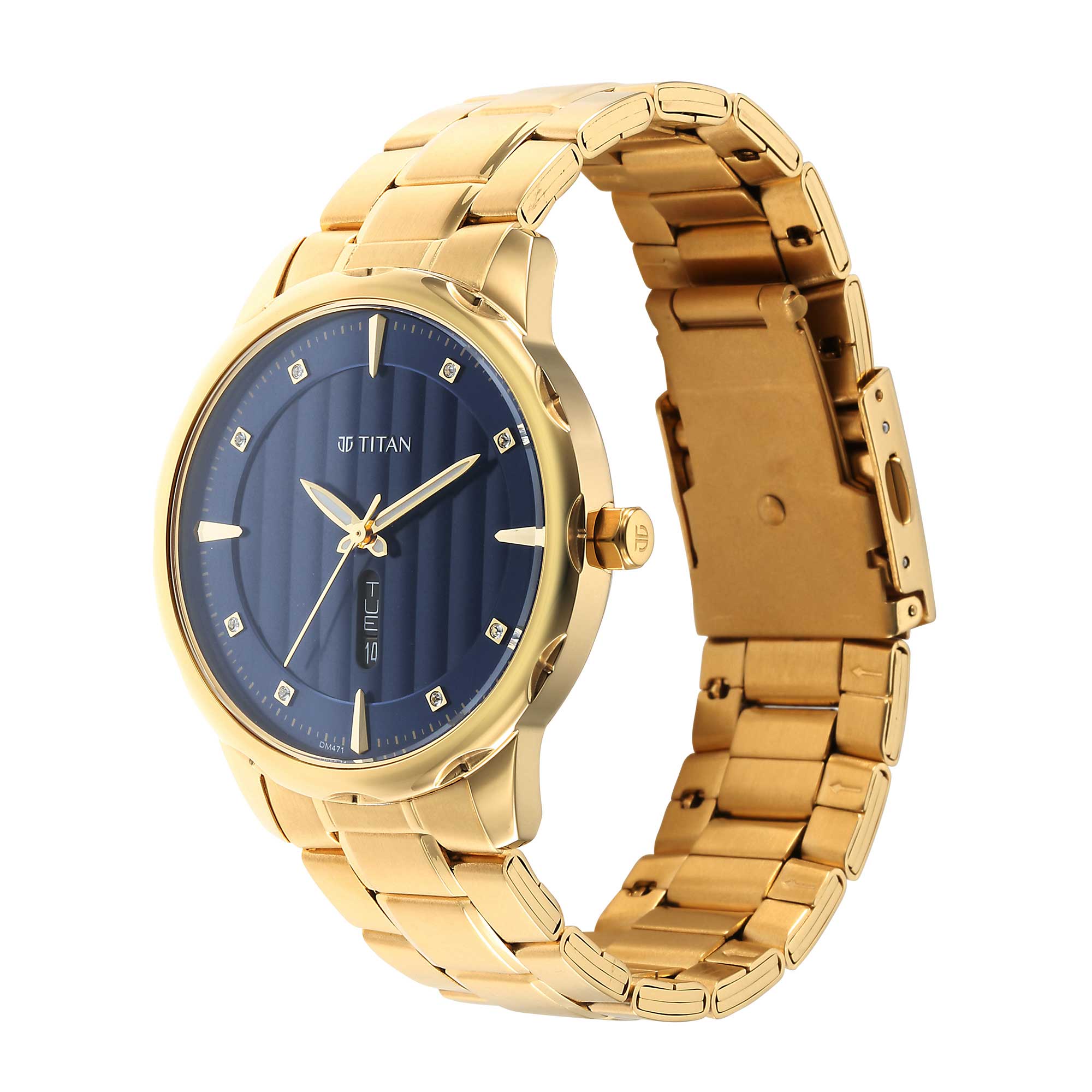 Titan Regalia Opulent Blue Dial Analogue with Day and Date Metal Strap Wotch Boutique