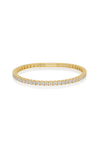 SELENA 3MM TENNIS BRACELET GOLD SMALL 16.5CM