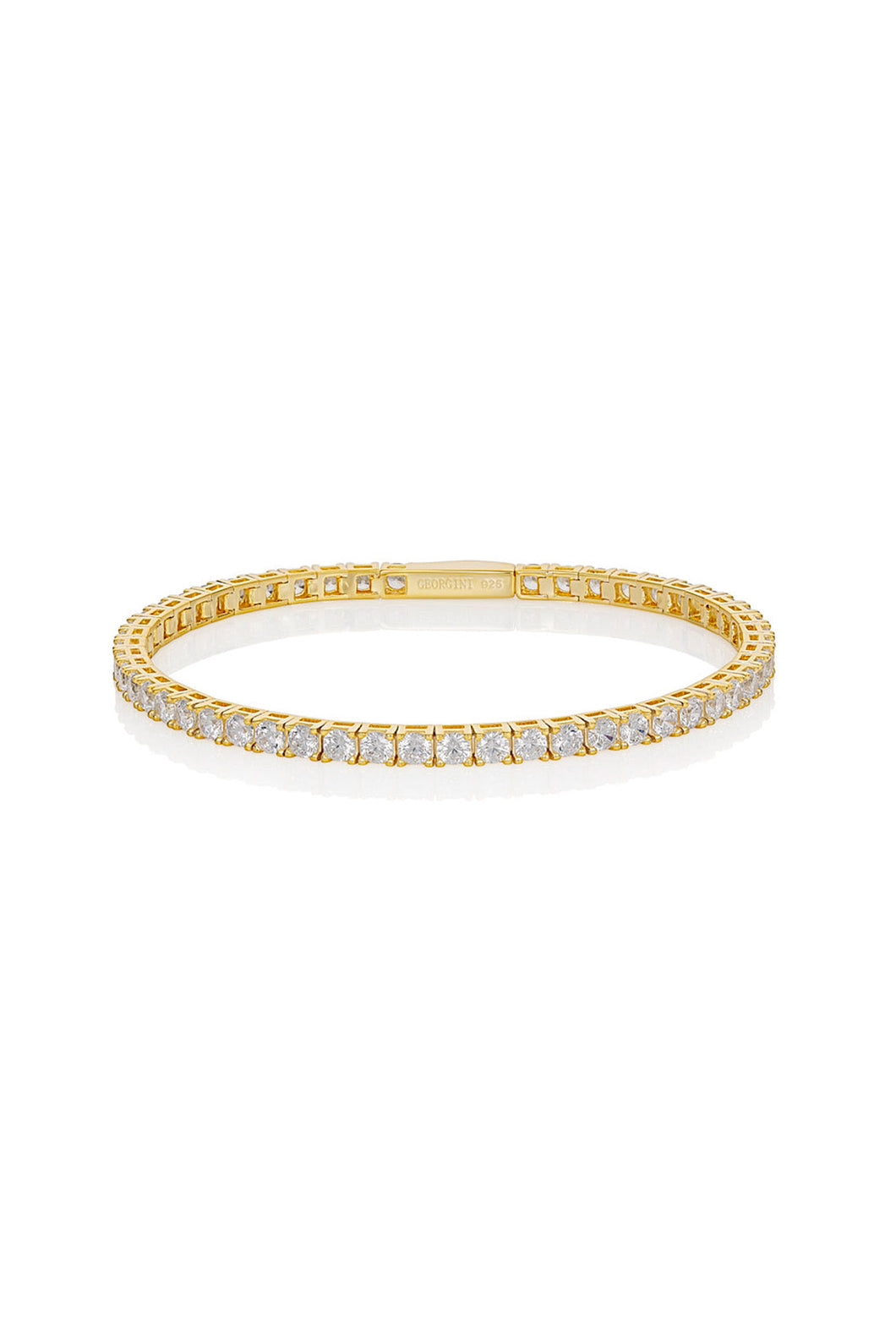 SELENA 3MM TENNIS BRACELET GOLD SMALL 16.5CM