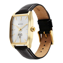 Load image into Gallery viewer, Titan Regalia Opulent White Dial Analogue with Day and Date Leather Strap Watch for Men