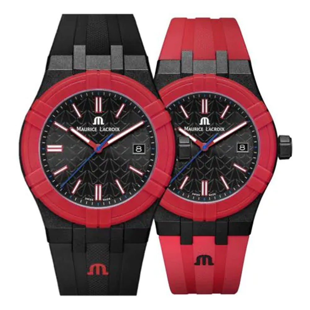 Maurice Lacroix AIKON #Tide Date 40mm Special Edition Mahindra Watch