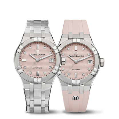Maurice Lacroix Swiss Made AIKON Automatic Limited Summer Edition 35mm Dual Strap Watch