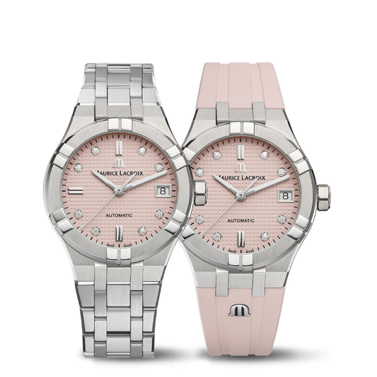 Maurice Lacroix Swiss Made AIKON Automatic Limited Summer Edition 35mm Dual Strap Watch