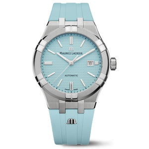 Maurice Lacroix AIKON Automatic 42mm Limited Edition Turquoise Clous De Paris Patterned Dial Watch