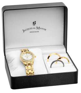 Jacques Du Manoir Swiss Royal 30mm Stainless Steel Strap Gift Box Watch