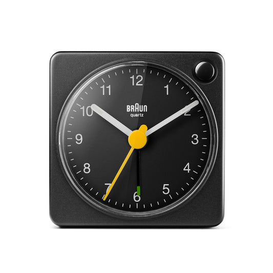 Braun Classic Travel Analogue Alarm Clock Black