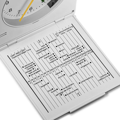 Braun White Classic Travel Analogue Alarm Clock