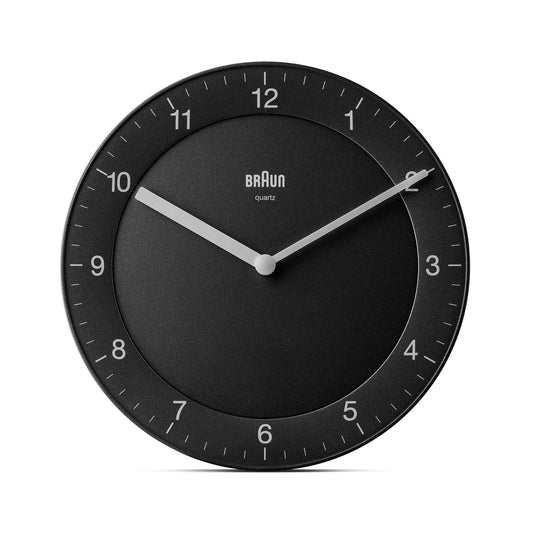 Braun Classic Analogue 20cm Wall Clock Black