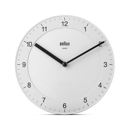 Braun Classic Analogue 20cm Wall Clock White