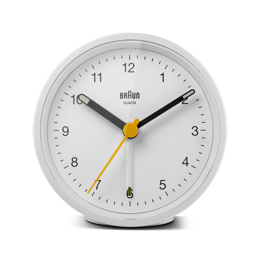 Braun Classic Analogue Alarm Clock White