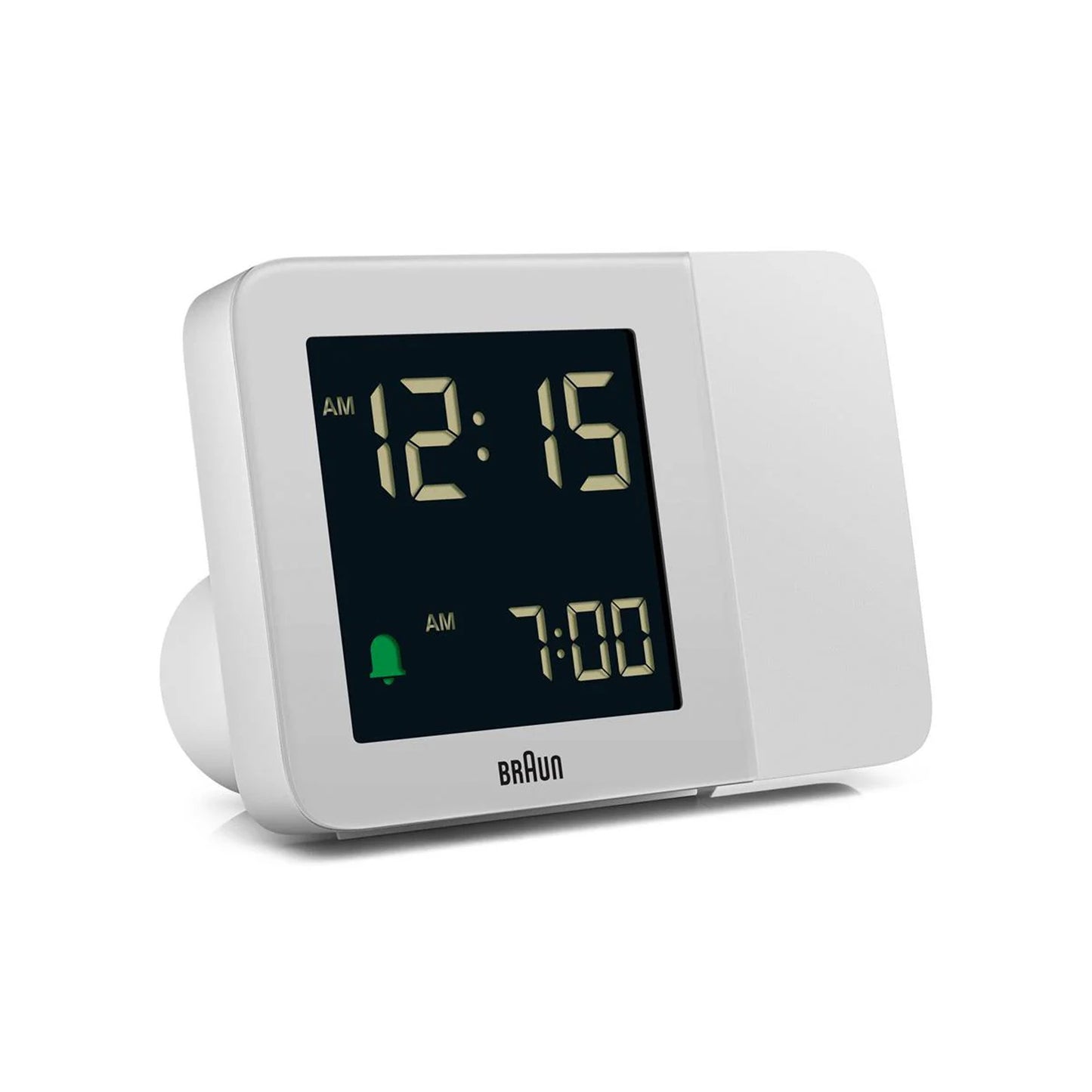Braun White Digital Projection Alarm Clock