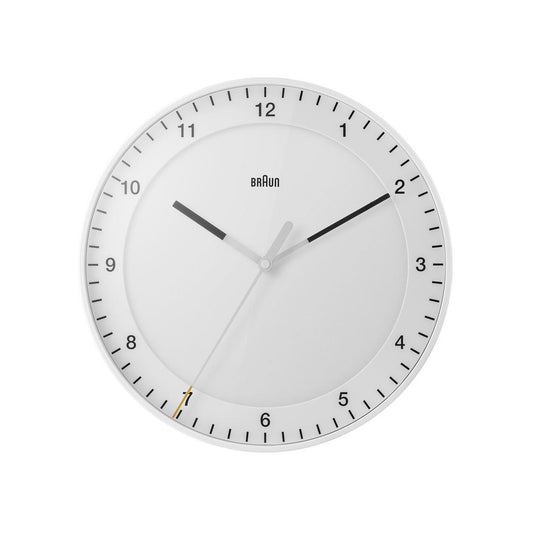 Braun Classic Analogue Wall Clock 30cm White