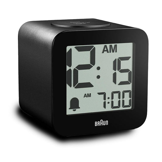 Braun Black Time Speaking Digital Alarm Clock
