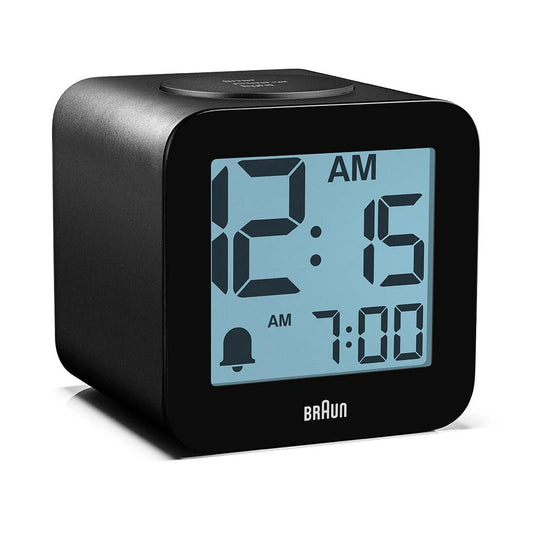 Braun Black Time Speaking Digital Alarm Clock