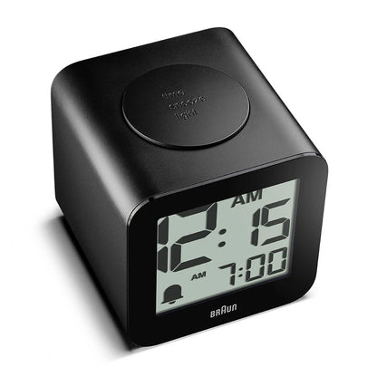 Braun Black Time Speaking Digital Alarm Clock