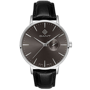 Gant Park Hill III Grey Dial Black Leather