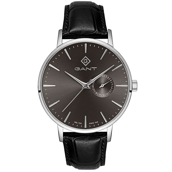 Gant Park Hill III Grey Dial Black Leather