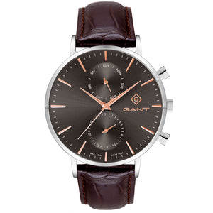 Park Hill Day-Date II Grey Dial Brown Leather