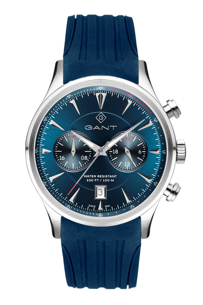 Gant Spencer 43mm Blue Dial Blue Rubber Strap Watch