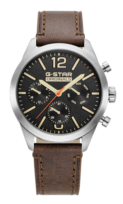 G-STAR Originals Multifunction Brown Watch