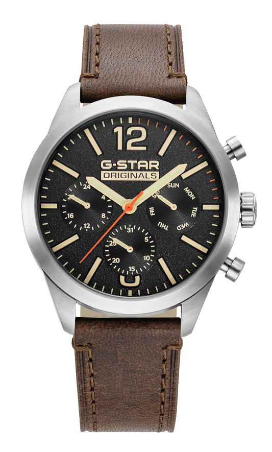 G-STAR Originals Multifunction Brown Watch