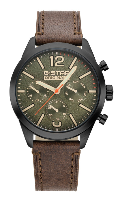 G-STAR Originals Multifunction Brown Watch