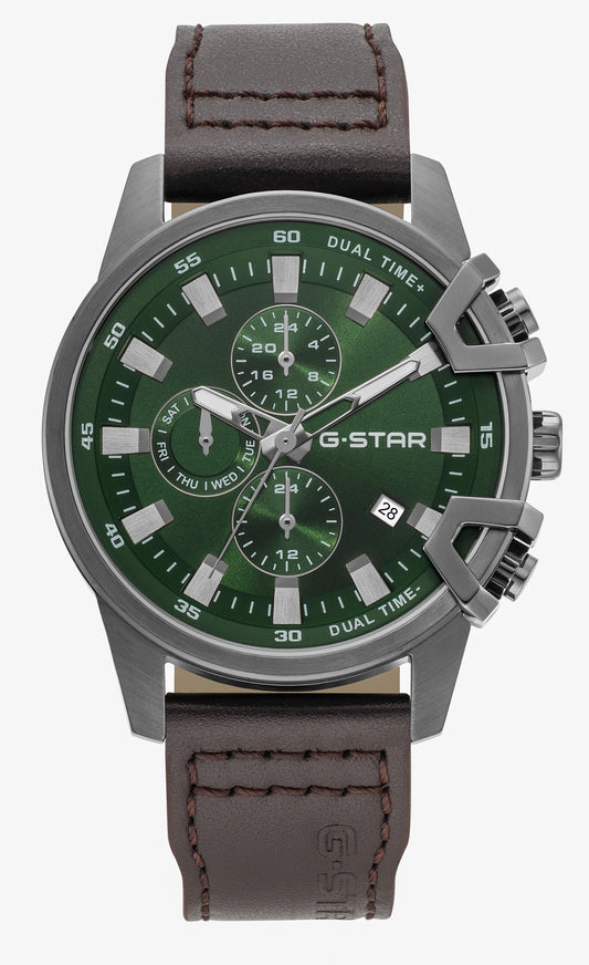 G-STAR Bend3D Multifunction Gunmetal Watch
