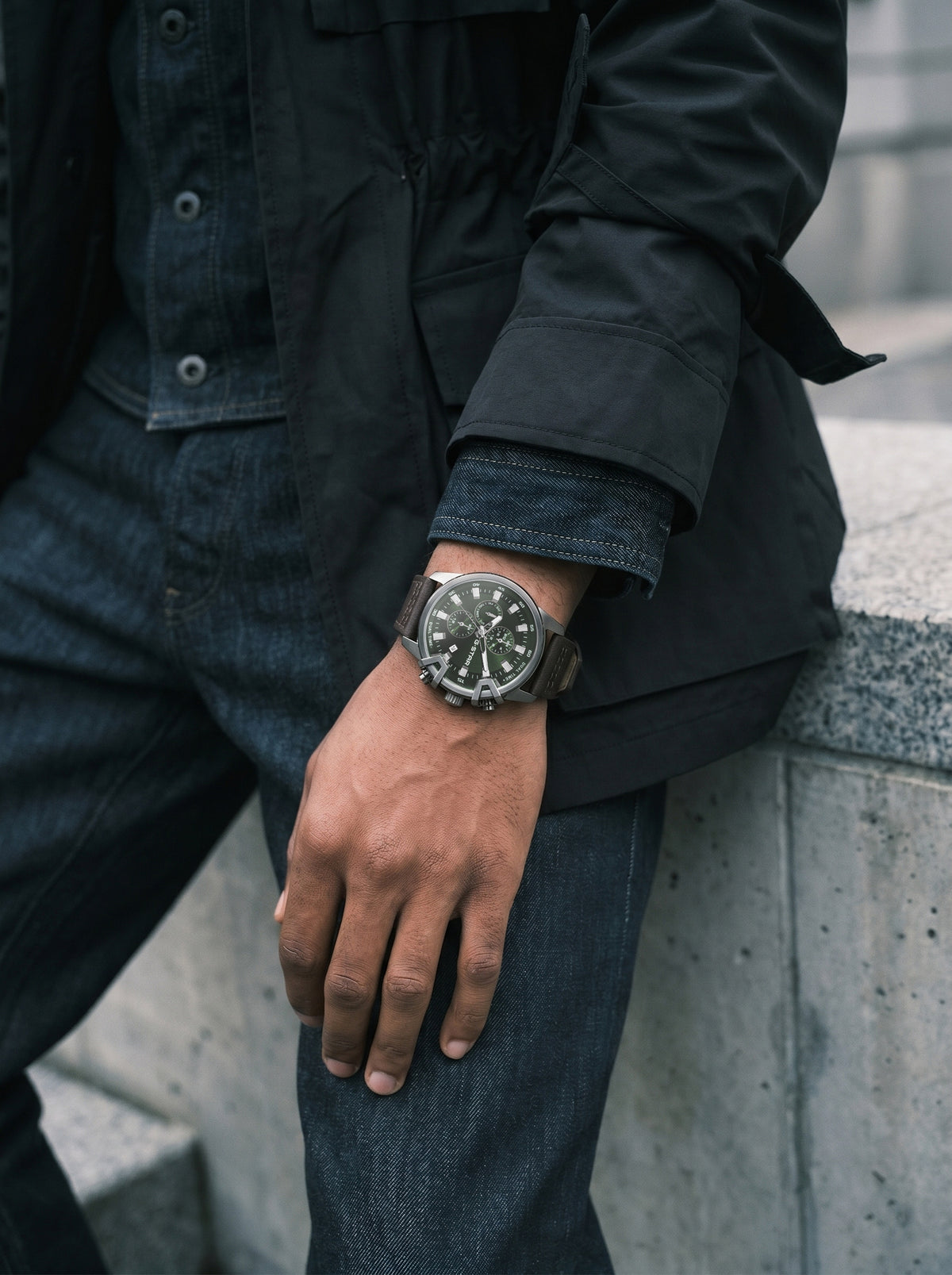 G-STAR Bend3D Multifunction Gunmetal Watch