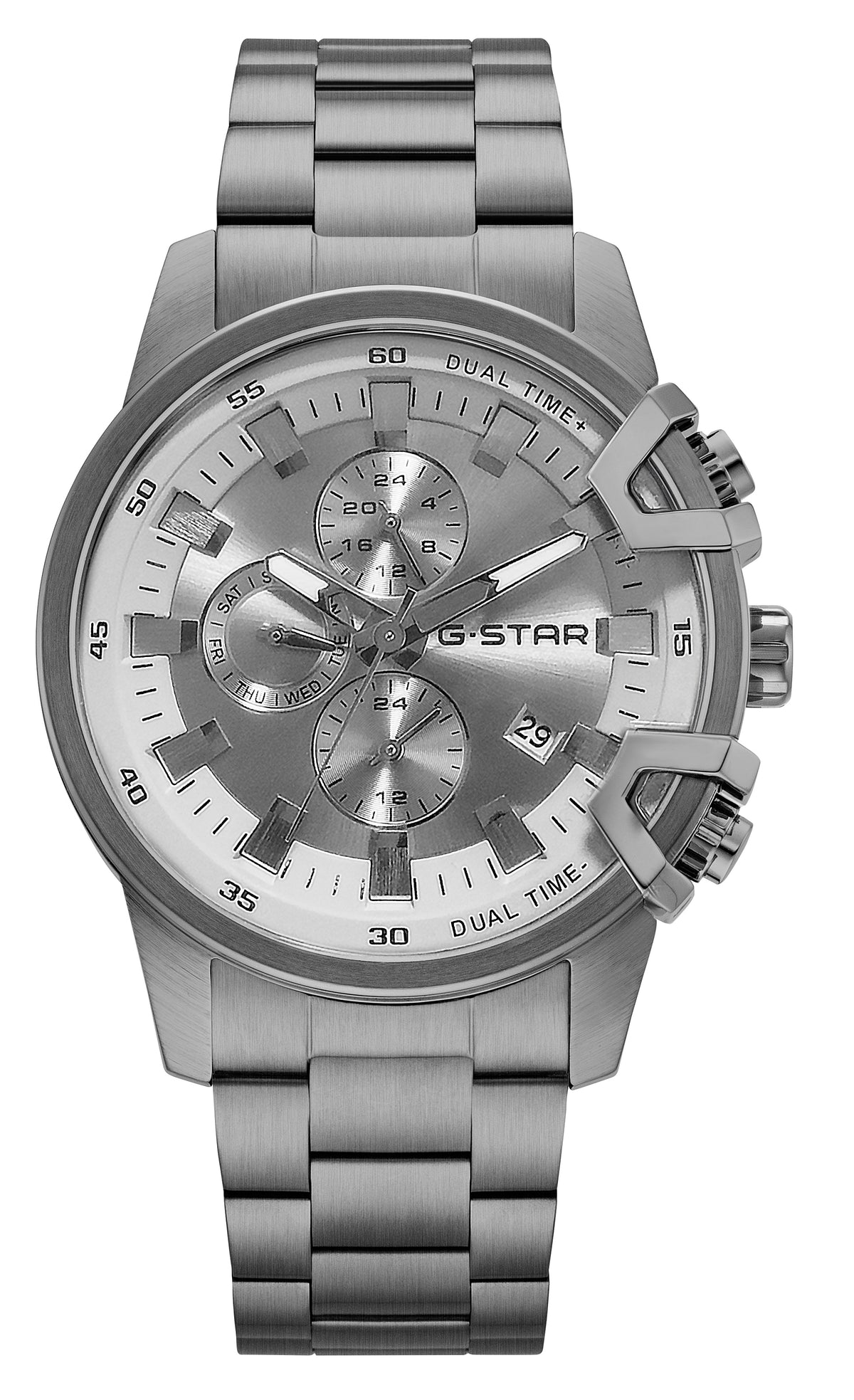 G-STAR Bend3D Multifunction Gunmetal Silver Watch
