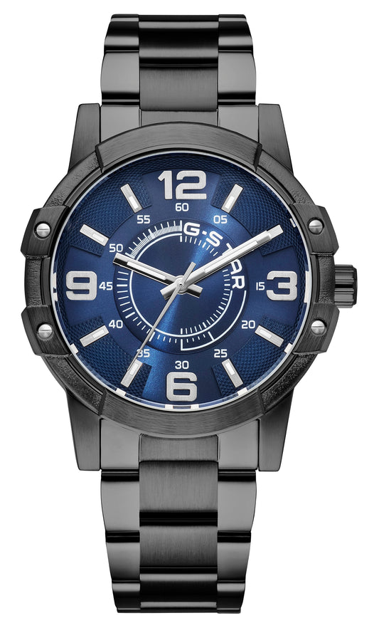 G-STAR Constructed Bold Black and Silver Watch