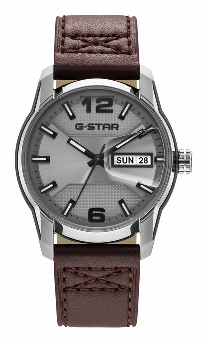G-STAR Selvedge Utility-Inspired Brown Watch