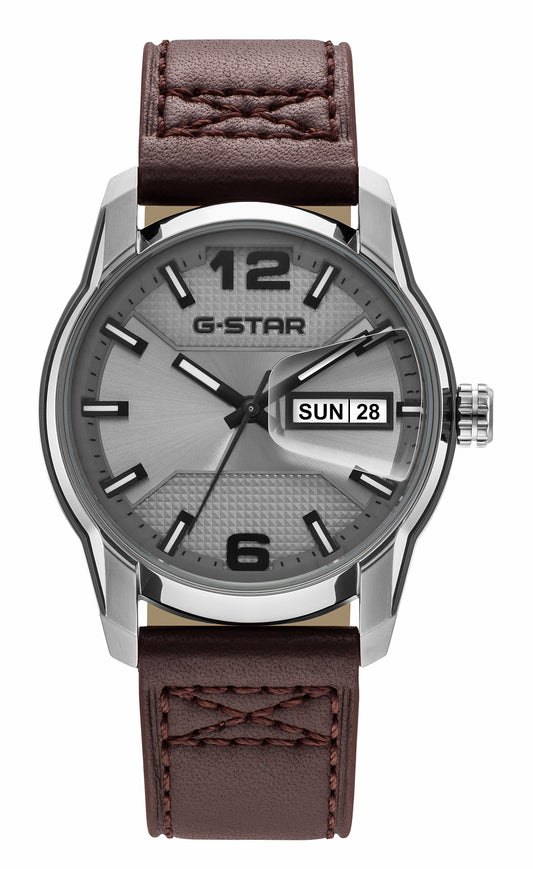G-STAR Selvedge Utility-Inspired Brown Watch