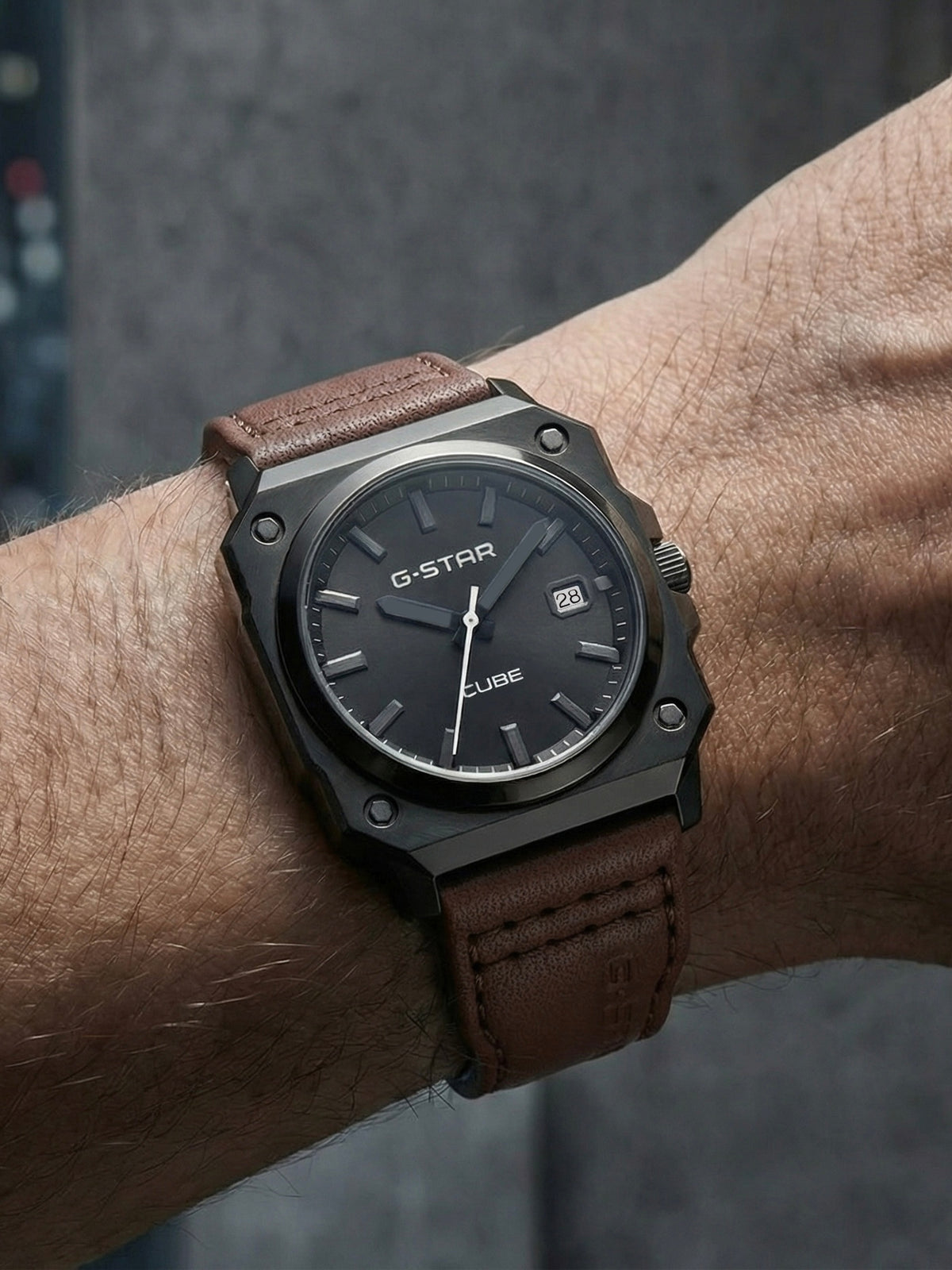 G-STAR Cube Brown Watch