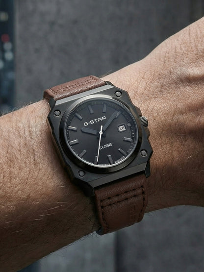 G-STAR Cube Brown Watch