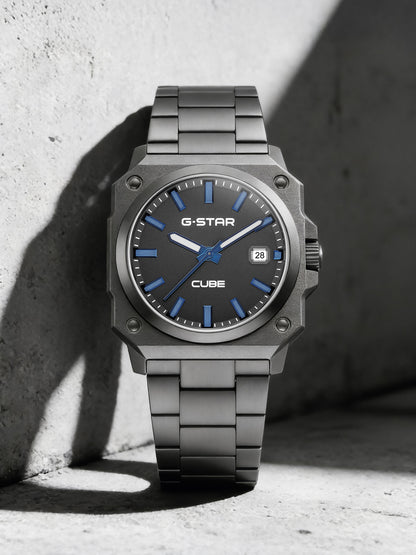 G-STAR Cube Gunmetal Watch