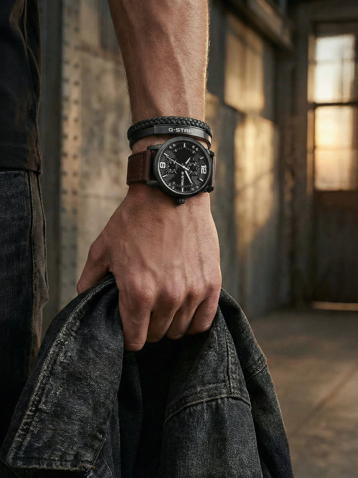 G-STAR Rovic Brown Multifunction Watch
