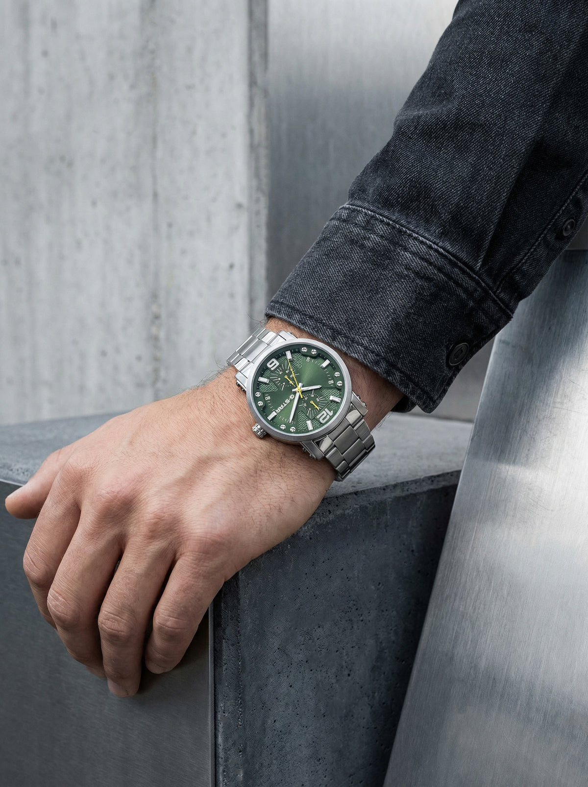 G-STAR Rovic Silver Multifunction Watch