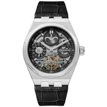 Load image into Gallery viewer, Ingersoll The Broadway Automatic Silver Dial Black Leather Strap Watch