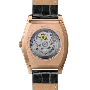 Ingersoll The California Automatic Rose Gold Black Leather Strap Watch